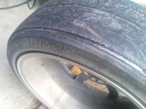 Cords showing on tires